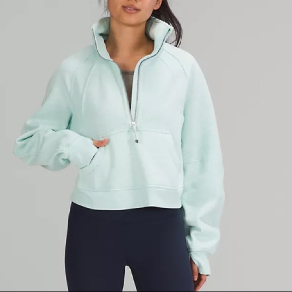 ❤️LULULEMON SCUBA OVERSIZED FUNNEL NECK HOODIE/JACKET-HEATHERED MINT-XL/XXL❤️ - Picture 11 of 16